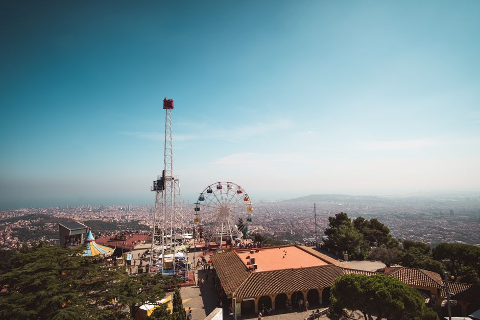 Tibidabo Amusement Park, Barcelona, Spain
