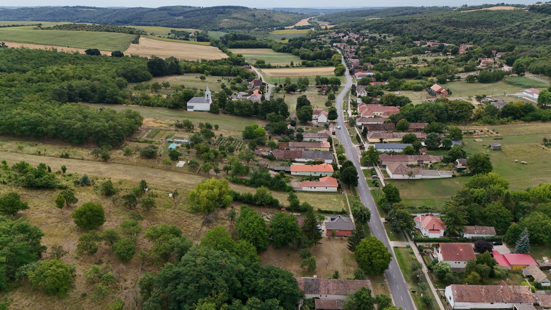A sweeping aerial view showcasing the diverse natural landscapes of Europe, from dense forests to rolling hills, hinting at both beauty and vulnerability to environmental challenges.