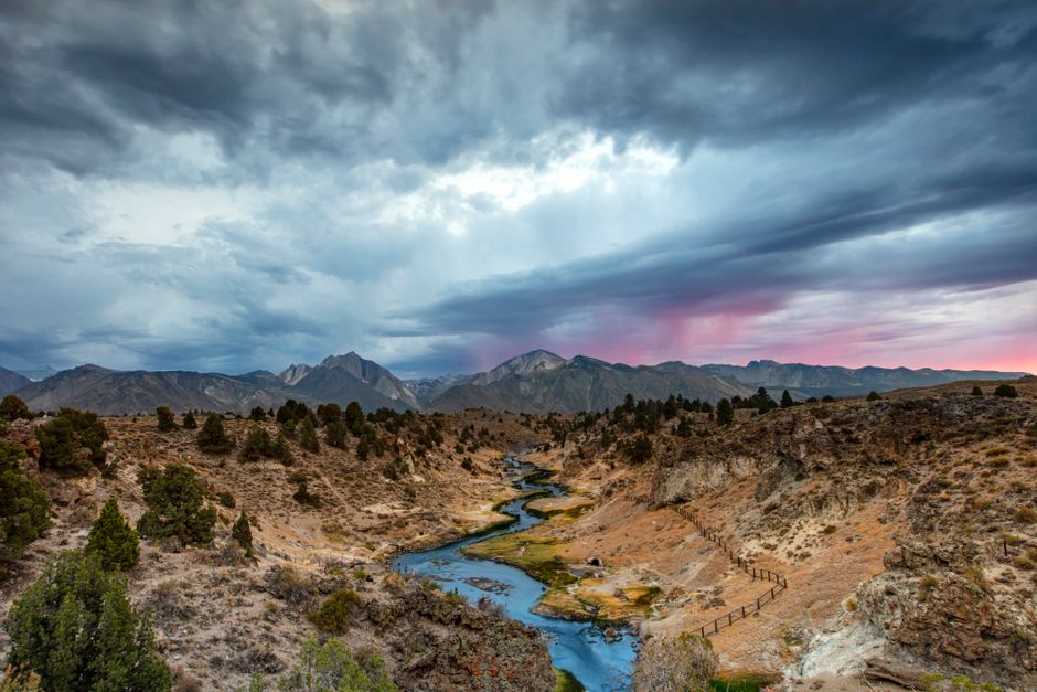 Hot Creek Geological Site, California, USA