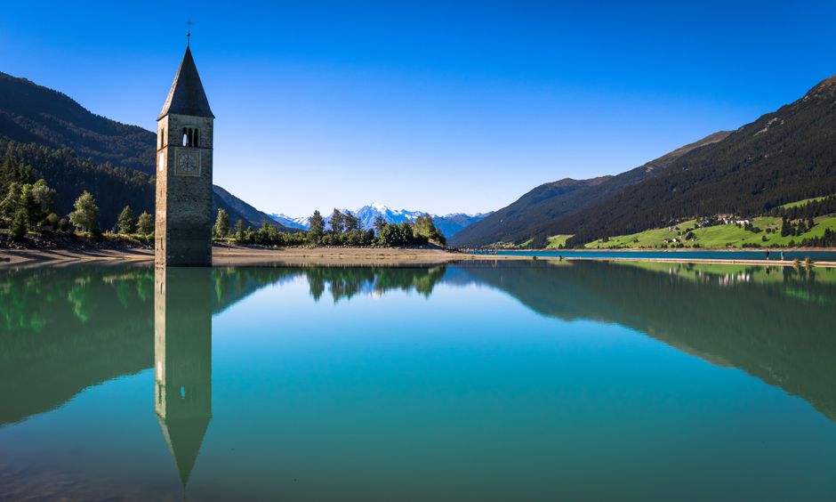 Lake Resia, South Tyrol, Italy